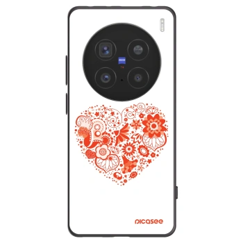Picasee crna silikonska maskica za Vivo X200 Pro - Big heart