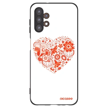 Picasee crna silikonska maskica za Samsung Galaxy A13 5G - Big heart