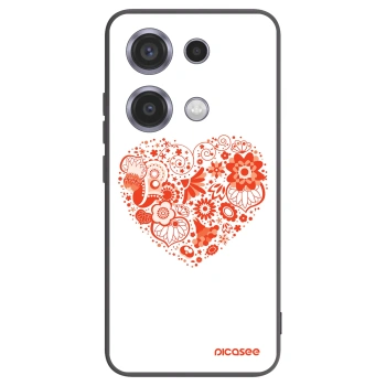 Picasee crna silikonska maskica za Xiaomi Redmi Note 14S - Big heart