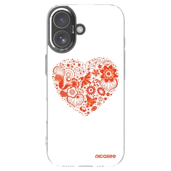 Picasee silikonska prozirna maskica za Apple iPhone 17 - Big heart