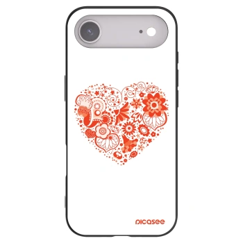 Picasee crna silikonska maskica za Apple iPhone Air - Big heart