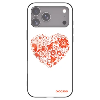 Picasee crna silikonska maskica za Apple iPhone 17 Pro Max - Big heart
