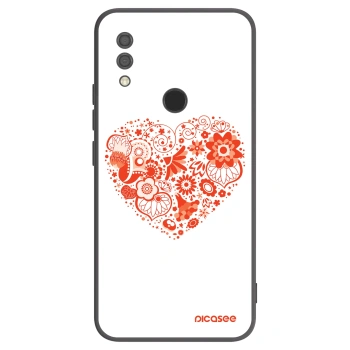 Picasee crna silikonska maskica za Xiaomi Redmi 7 - Big heart