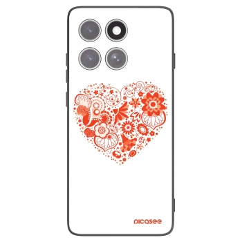 Picasee crna silikonska maskica za Motorola Edge 60 Pro - Big heart
