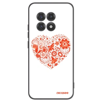Picasee crna silikonska maskica za OnePlus 13R 5G - Big heart