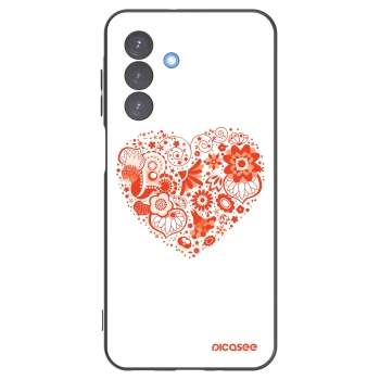 Picasee crna silikonska maskica za Samsung Galaxy A17 5G - Big heart