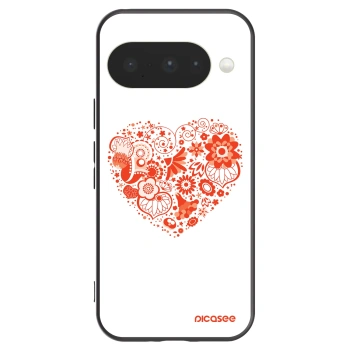 Picasee crna silikonska maskica za Google Pixel 10 - Big heart