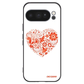 Picasee crna silikonska maskica za Google Pixel 10 Pro - Big heart