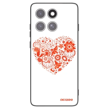 Picasee crna silikonska maskica za Motorola Edge 60 Fusion - Big heart