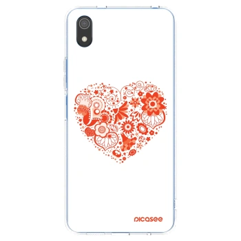 Picasee silikonska prozirna maskica za Xiaomi Redmi 7A - Big heart