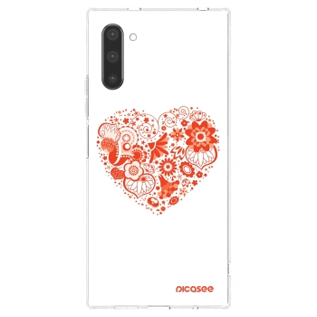 Picasee silikonska prozirna maskica za Samsung Galaxy Note 10 N970F - Big heart