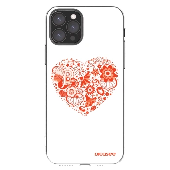 Picasee silikonska prozirna maskica za Apple iPhone 11 Pro - Big heart