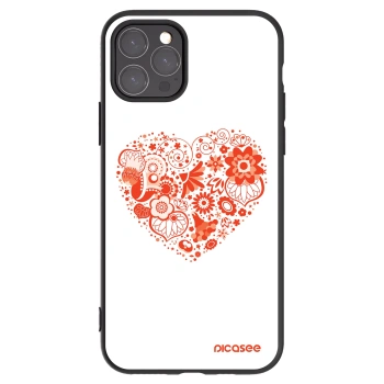 Picasee crna silikonska maskica za Apple iPhone 11 Pro - Big heart