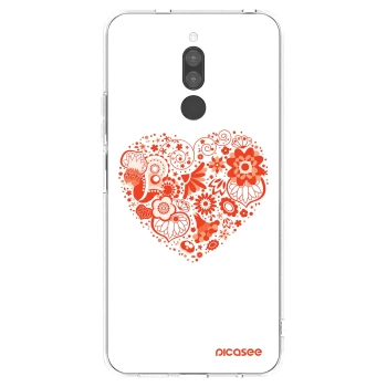 Picasee silikonska prozirna maskica za Xiaomi Redmi 8 - Big heart