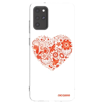 Picasee silikonska prozirna maskica za Samsung Galaxy S20+ G985F - Big heart