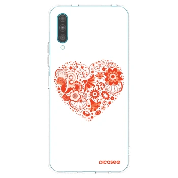 Picasee silikonska prozirna maskica za Samsung Galaxy A30s A307F - Big heart