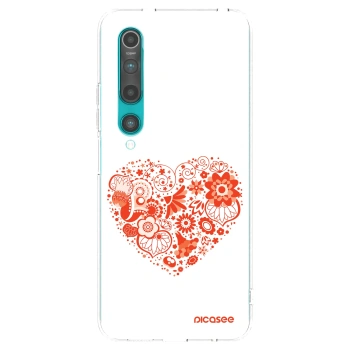 Picasee silikonska prozirna maskica za Xiaomi Mi 10 - Big heart