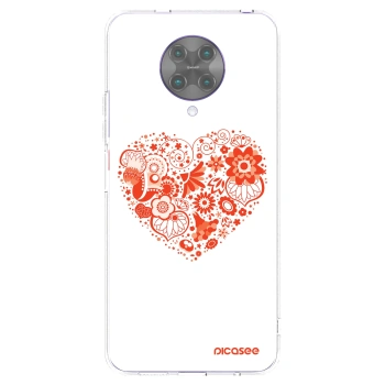 Picasee silikonska prozirna maskica za Xiaomi Poco F2 Pro - Big heart