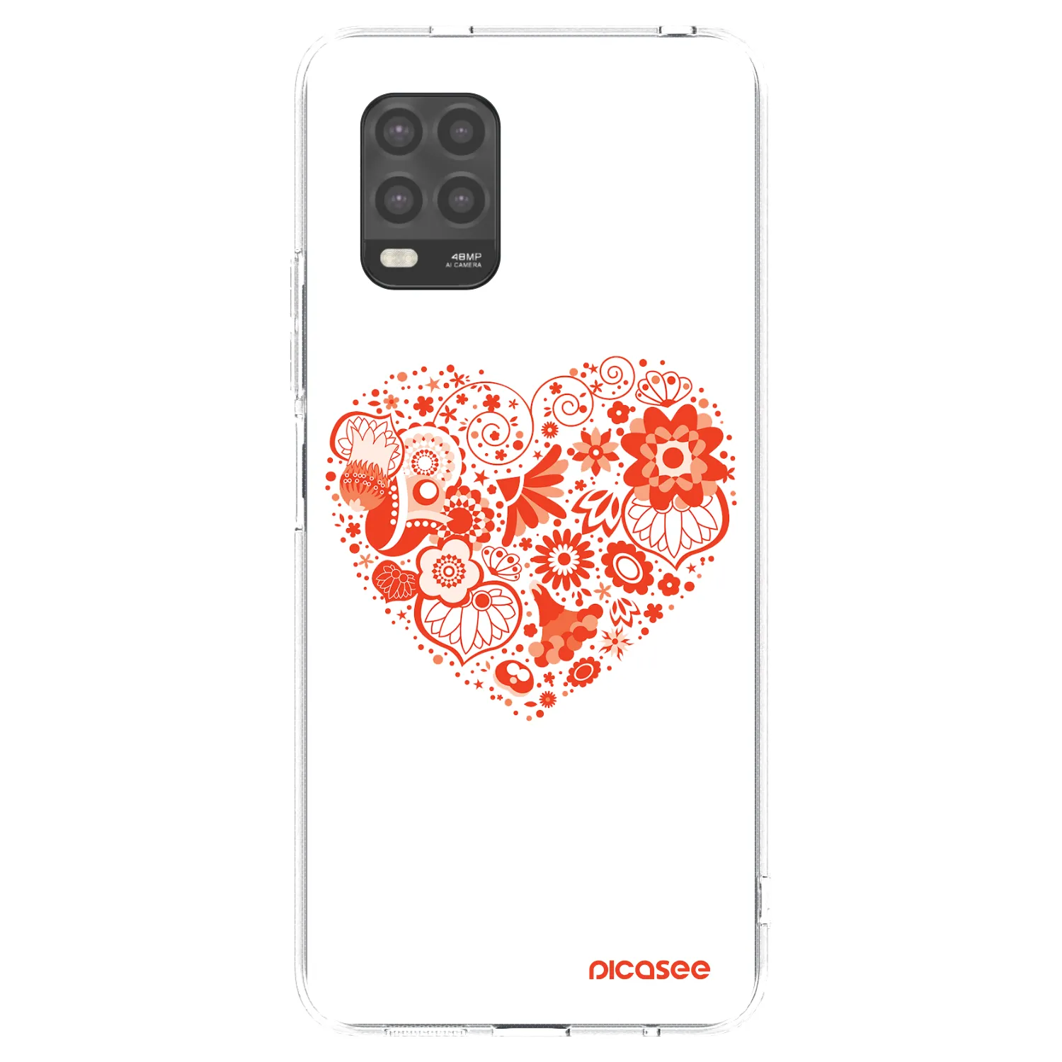 Picasee silikonska prozirna maskica za Xiaomi Mi 10 Lite - Big heart