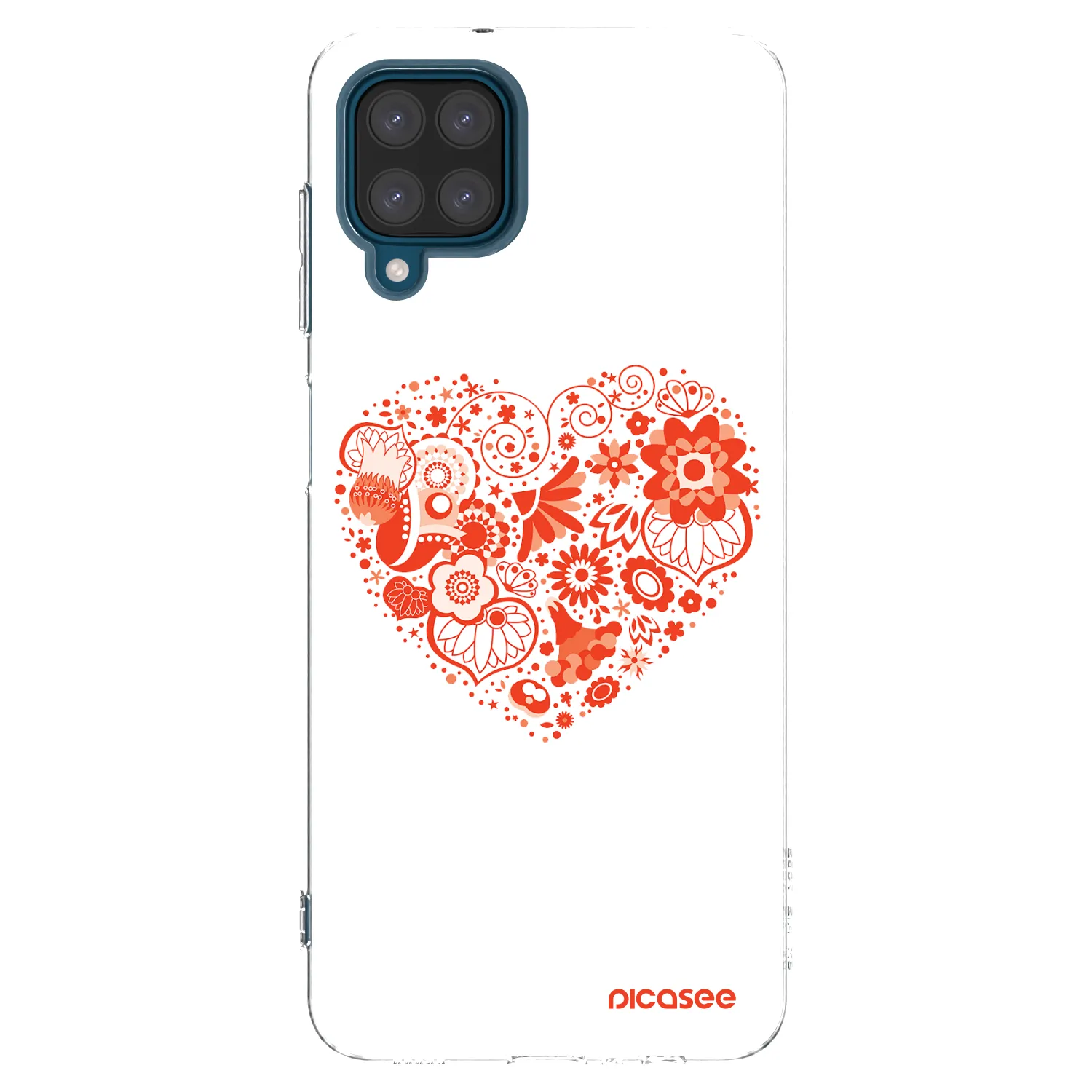 Picasee silikonska prozirna maskica za Samsung Galaxy A12 A125F - Big heart