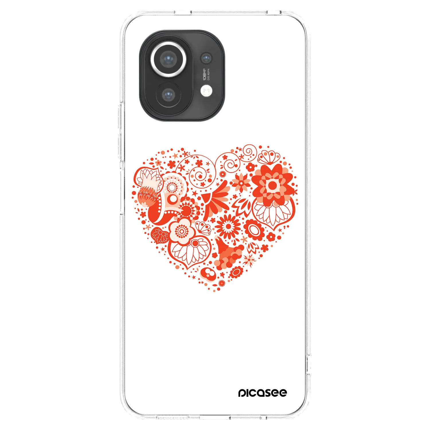 Picasee silikonska prozirna maskica za Xiaomi Mi 11 - Big heart
