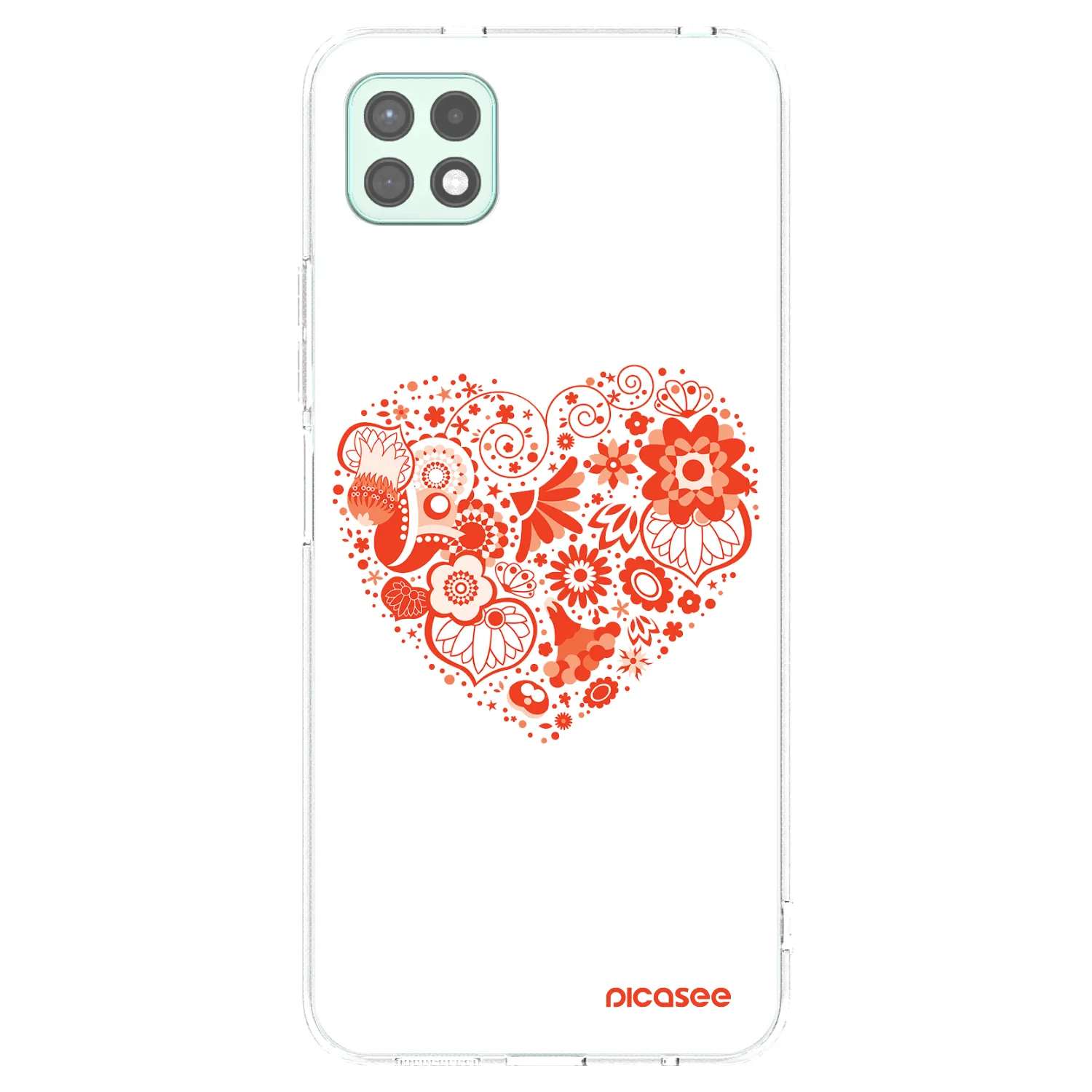 Picasee silikonska prozirna maskica za Samsung Galaxy A22 A226B 5G - Big heart