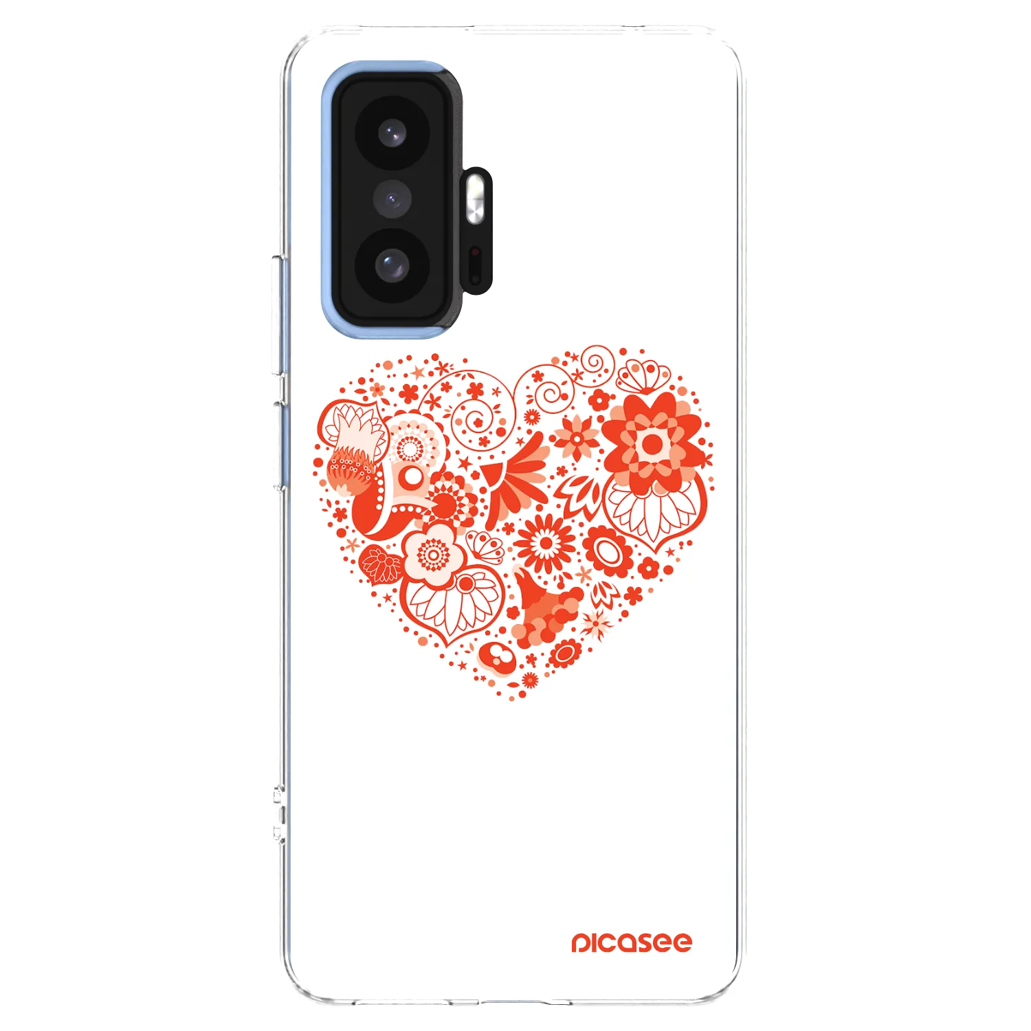 Picasee silikonska prozirna maskica za Xiaomi 11T - Big heart