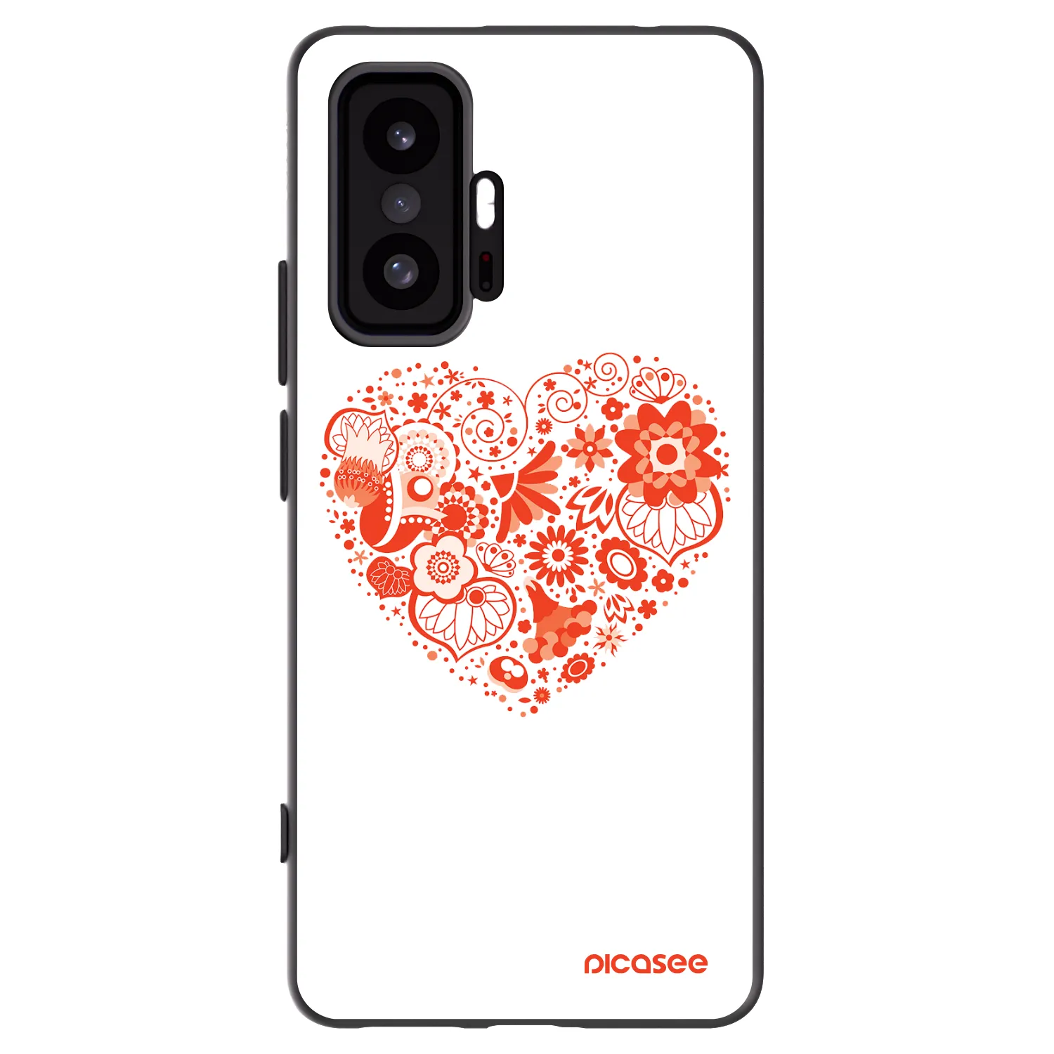 Picasee crna silikonska maskica za Xiaomi 11T - Big heart