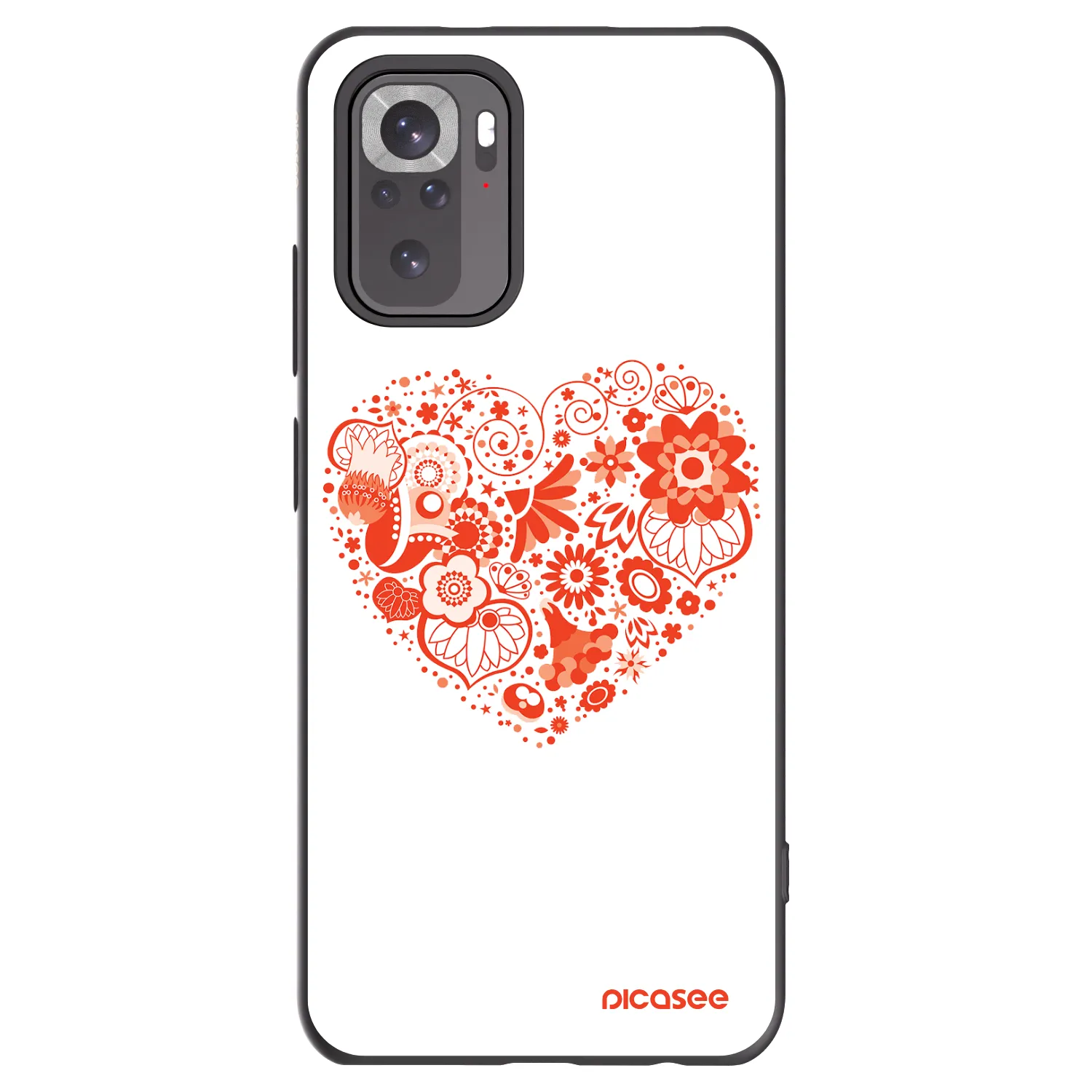Picasee crna silikonska maskica za Xiaomi Redmi Note 11S 4G - Big heart