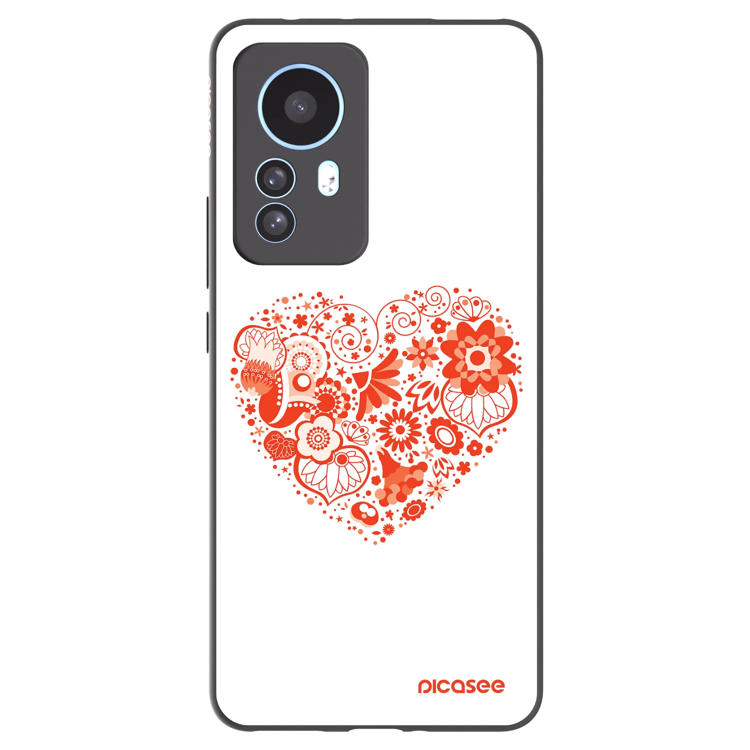 Picasee crna silikonska maskica za Xiaomi 12T - Big heart