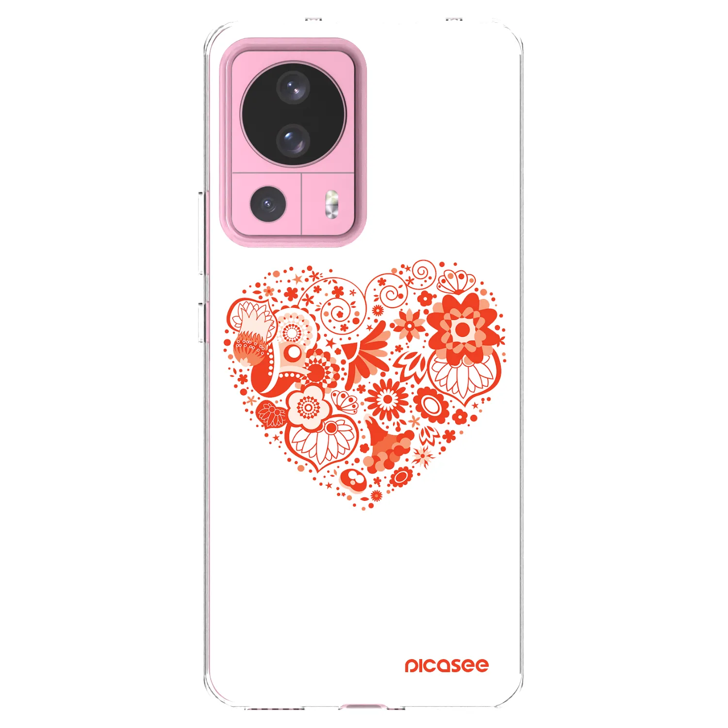 Picasee silikonska prozirna maskica za Xiaomi 13 Lite - Big heart
