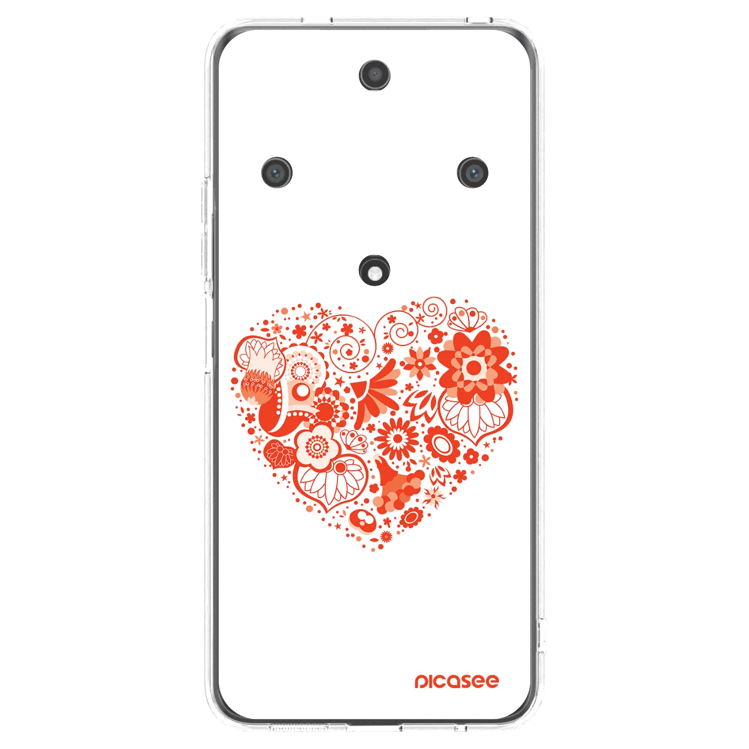 Picasee silikonska prozirna maskica za Honor Magic5 Lite 5G - Big heart