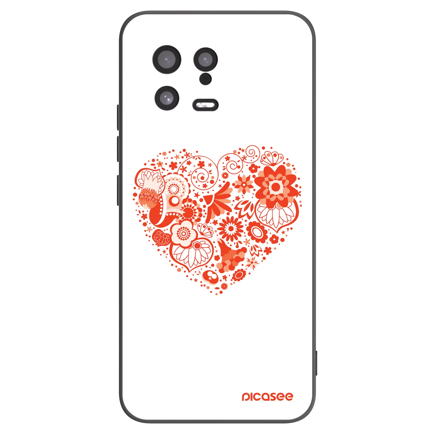Picasee crna silikonska maskica za Xiaomi 13 - Big heart