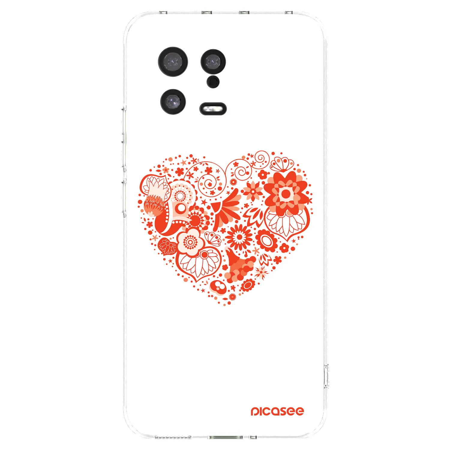 Picasee silikonska prozirna maskica za Xiaomi 13 - Big heart