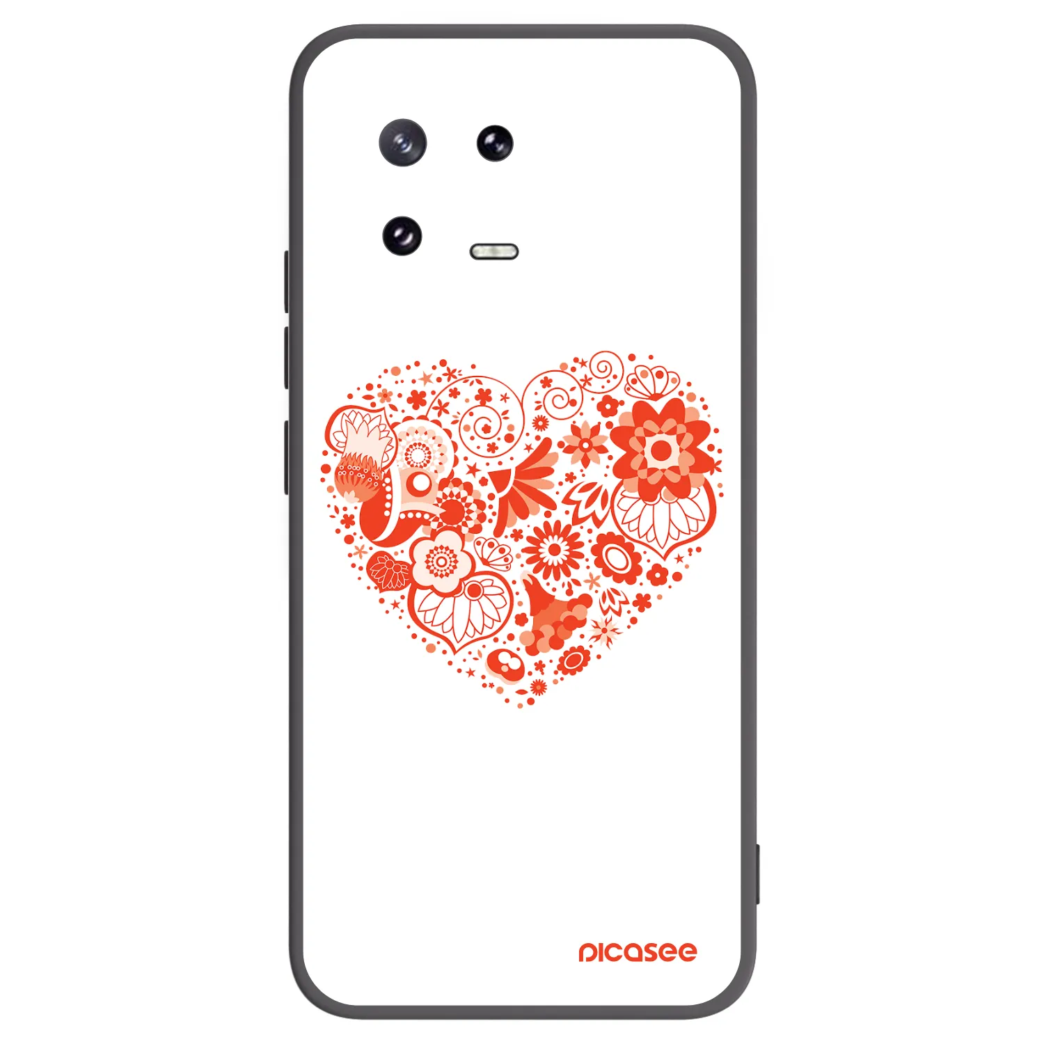 Picasee crna silikonska maskica za Xiaomi 13 Pro - Big heart