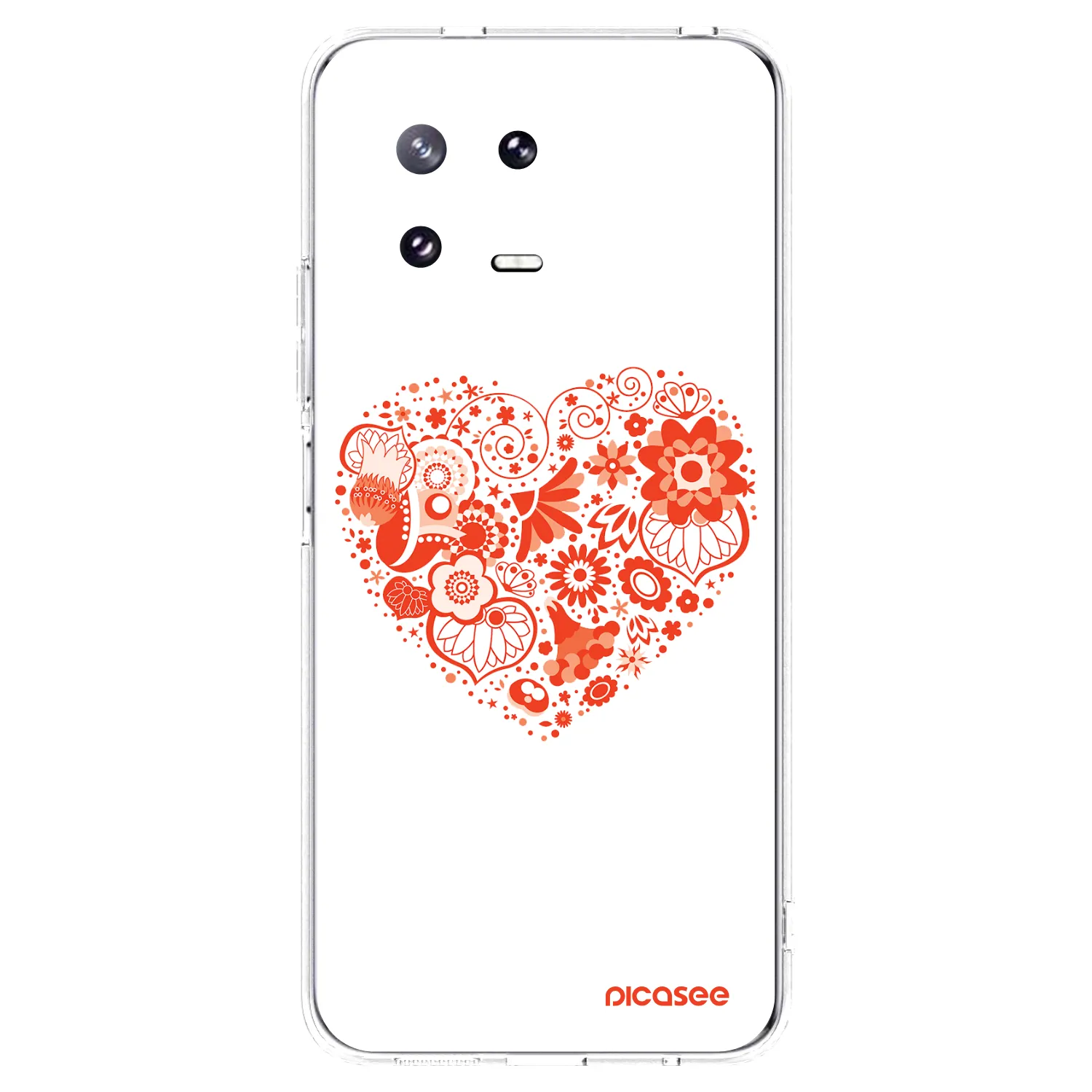Picasee silikonska prozirna maskica za Xiaomi 13 Pro - Big heart