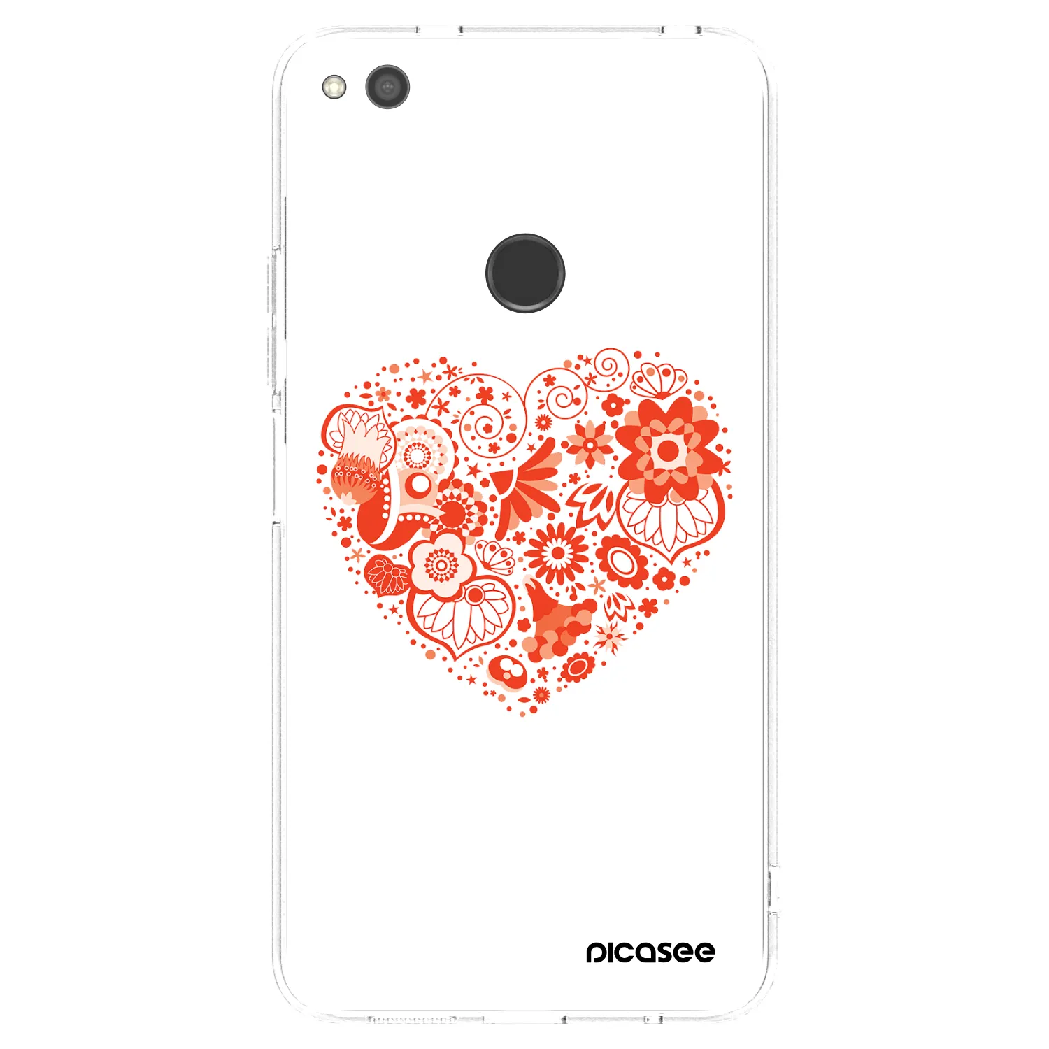 Picasee silikonska prozirna maskica za Huawei P9 Lite 2017 - Big heart