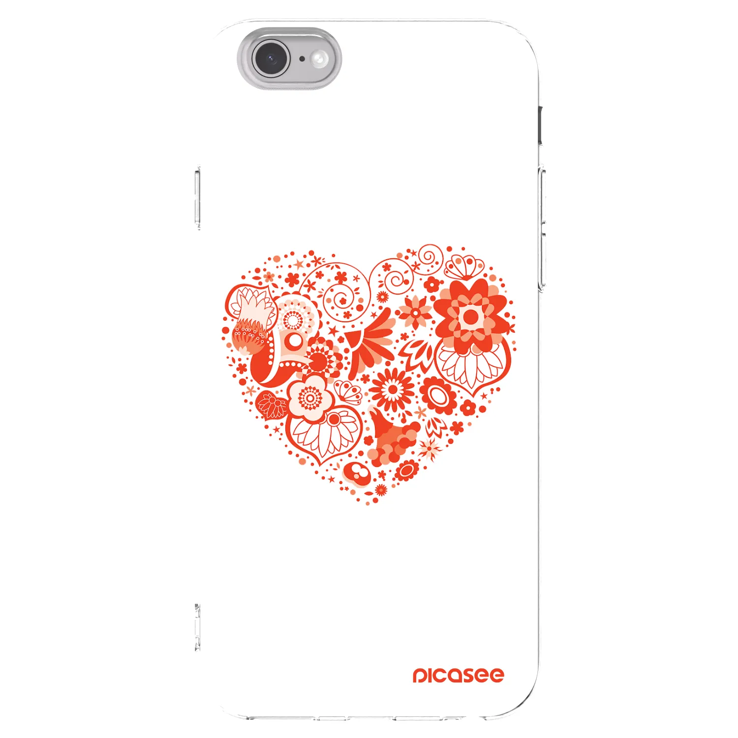 Picasee silikonska prozirna maskica za Apple iPhone 6/6S - Big heart