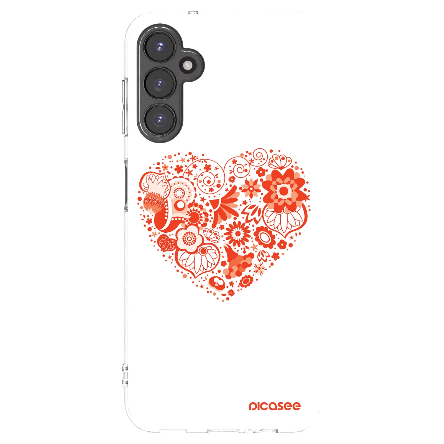 Picasee silikonska prozirna maskica za Samsung Galaxy A14 4G A145R - Big heart