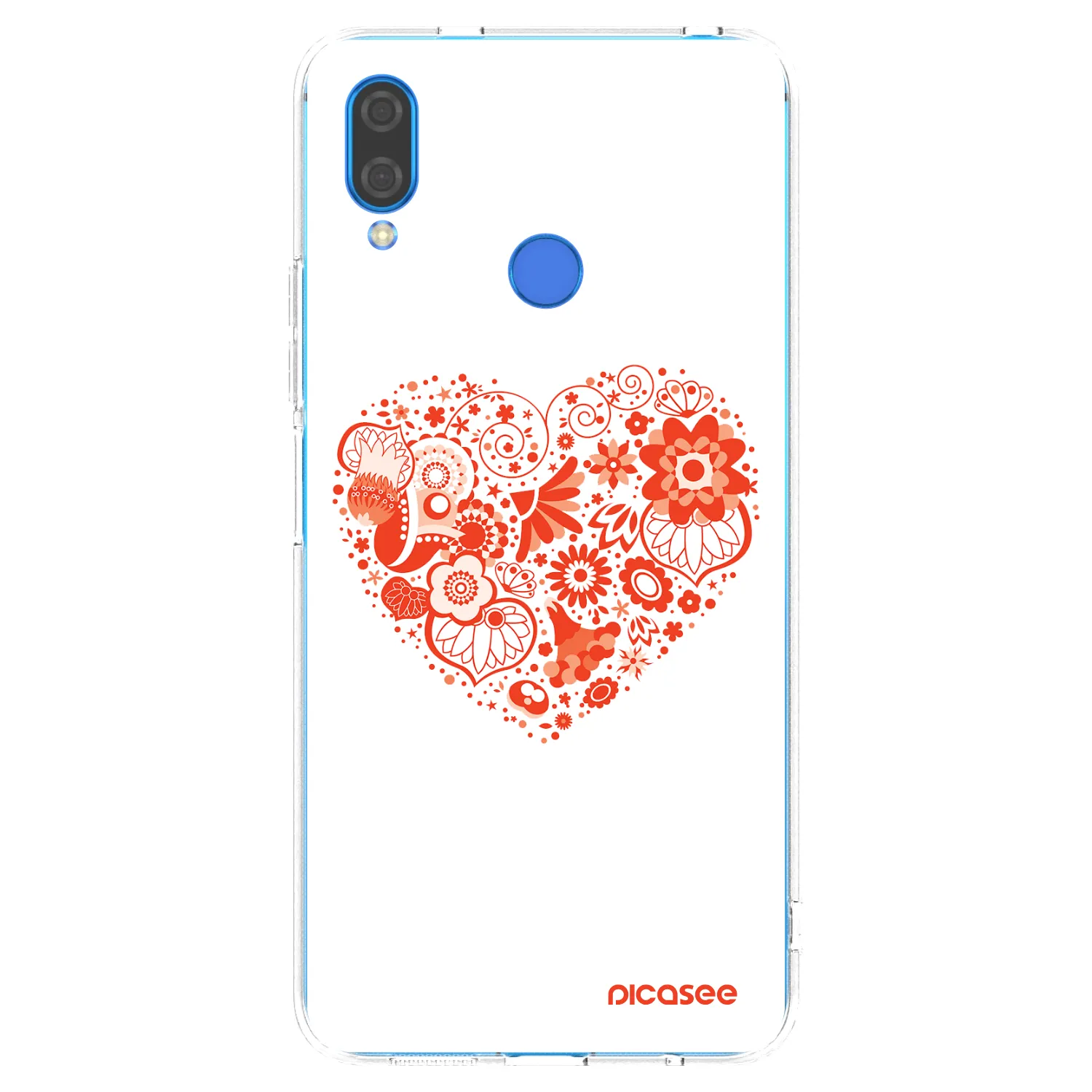 Picasee silikonska prozirna maskica za Huawei Nova 3 - Big heart