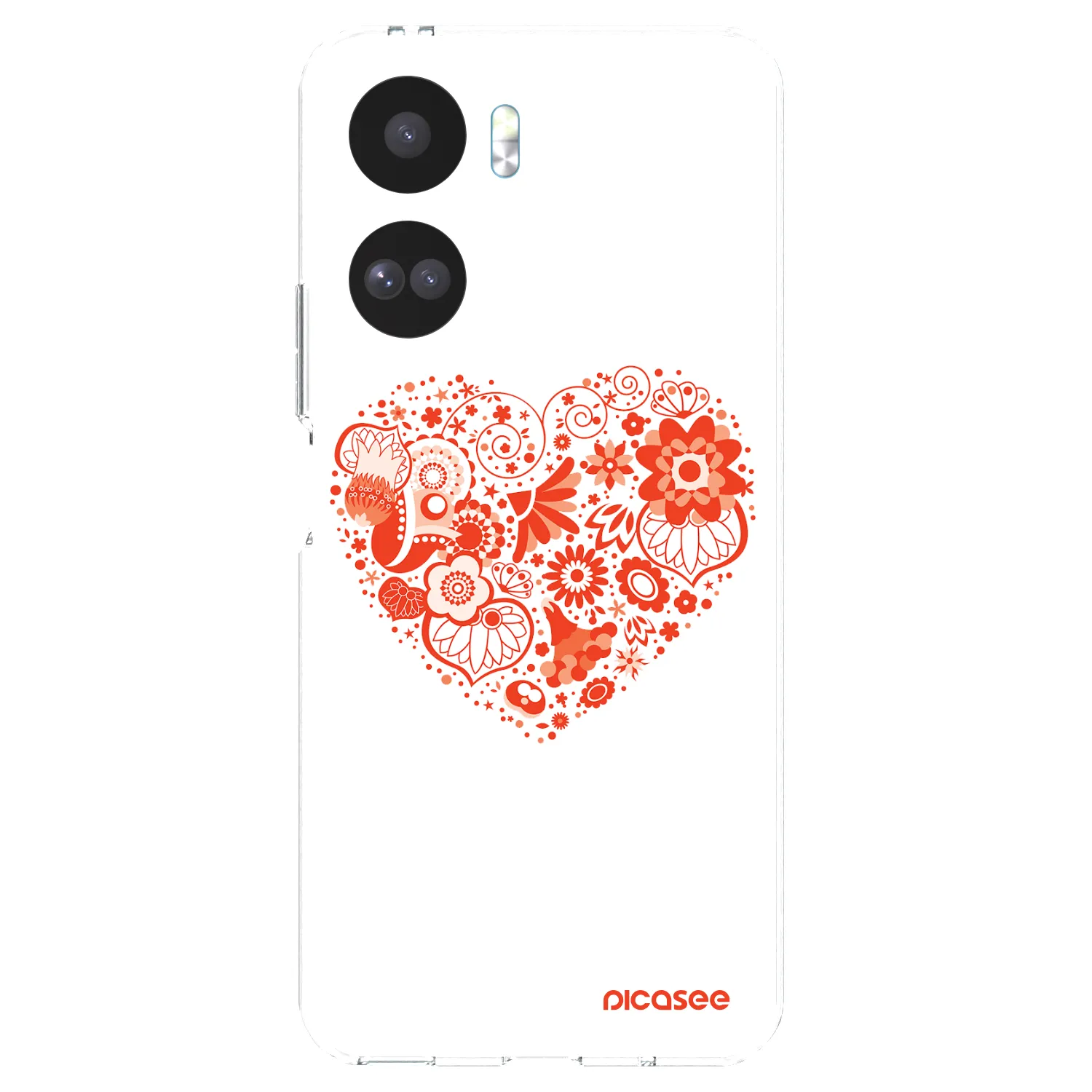 Picasee silikonska prozirna maskica za Honor 90 Lite 5G - Big heart