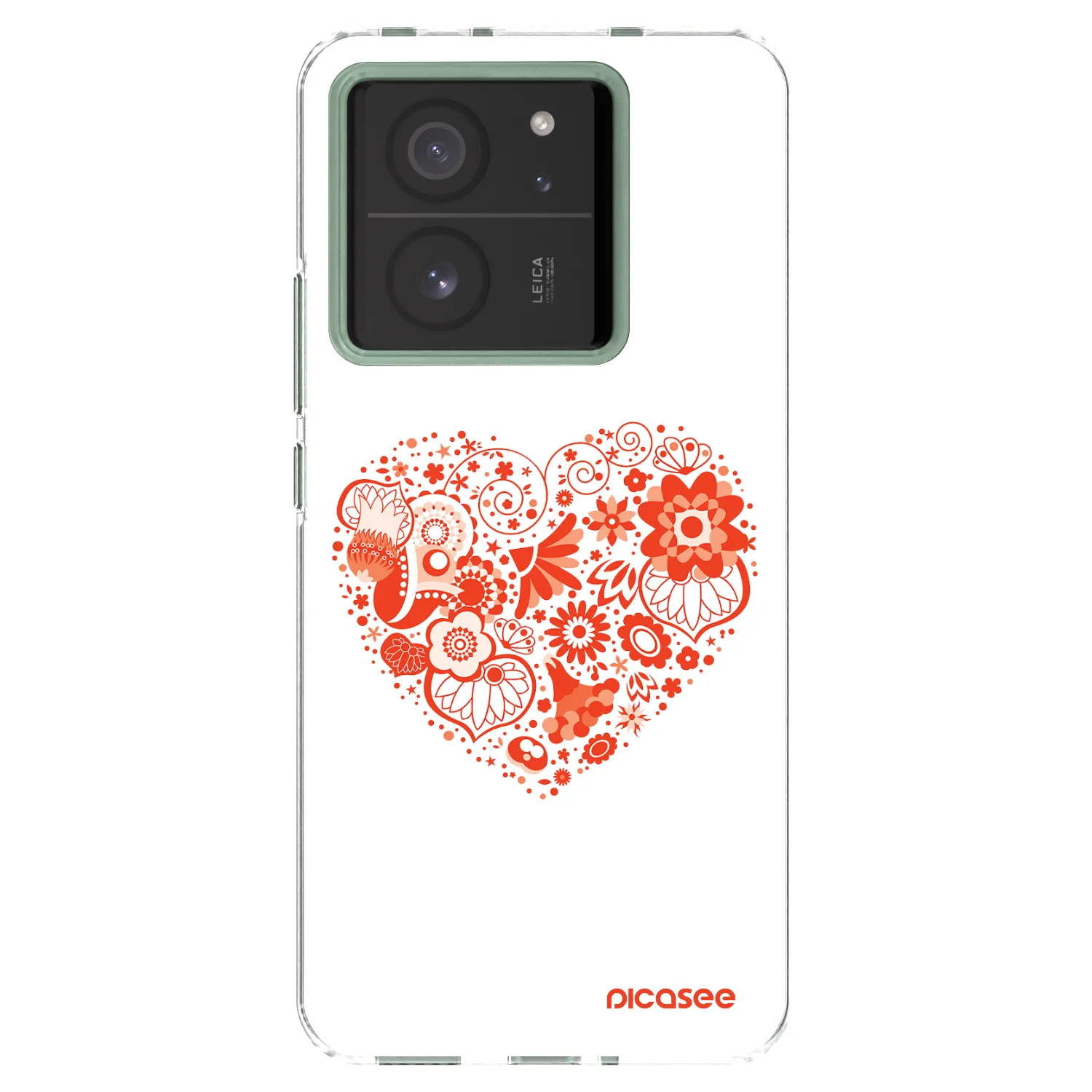 Picasee silikonska prozirna maskica za Xiaomi 13T - Big heart
