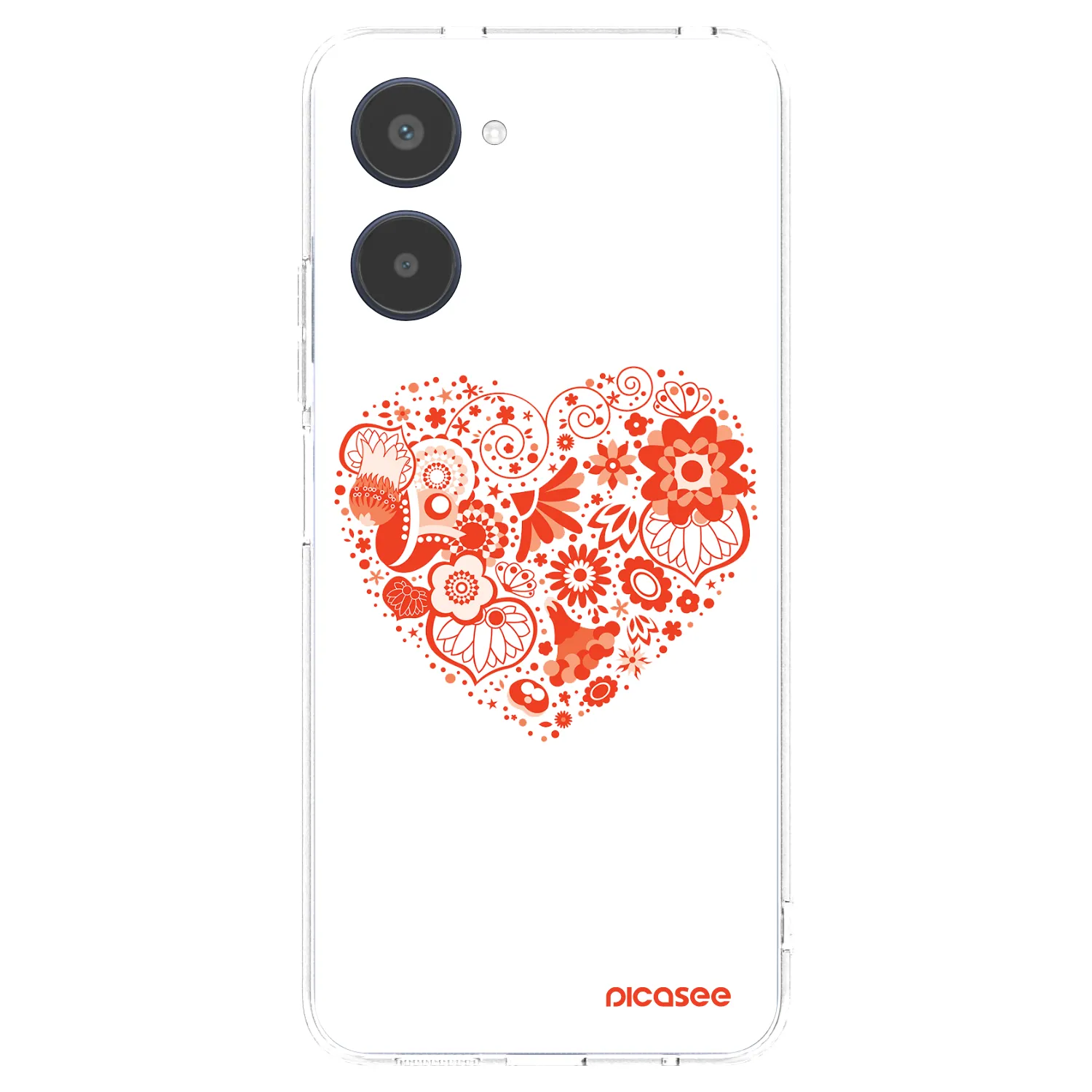 Picasee silikonska prozirna maskica za Realme 10 4G - Big heart