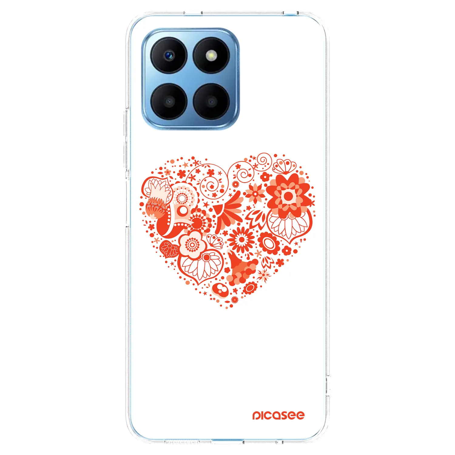 Picasee silikonska prozirna maskica za Honor 70 Lite - Big heart