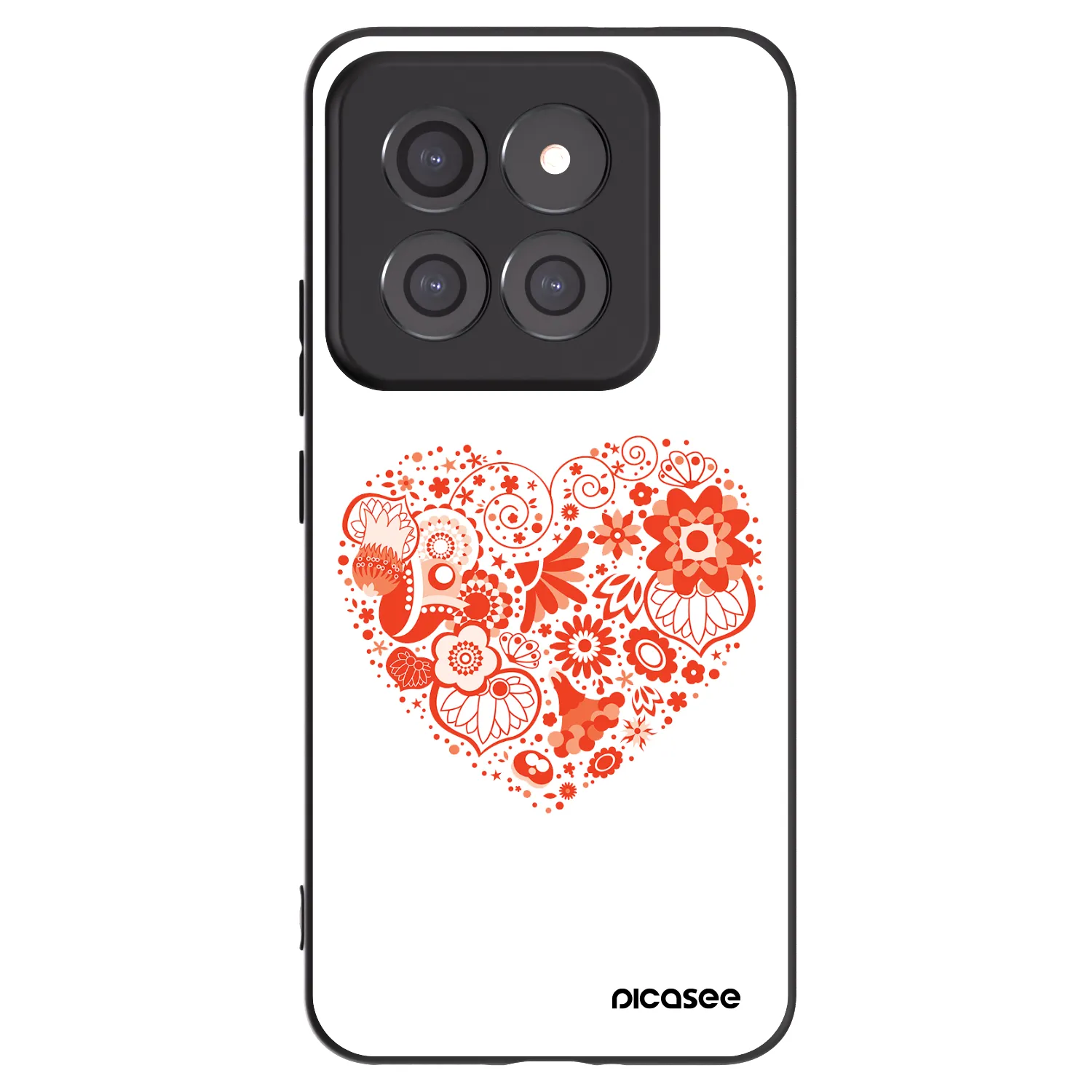 Picasee crna silikonska maskica za Xiaomi 14 Pro - Big heart