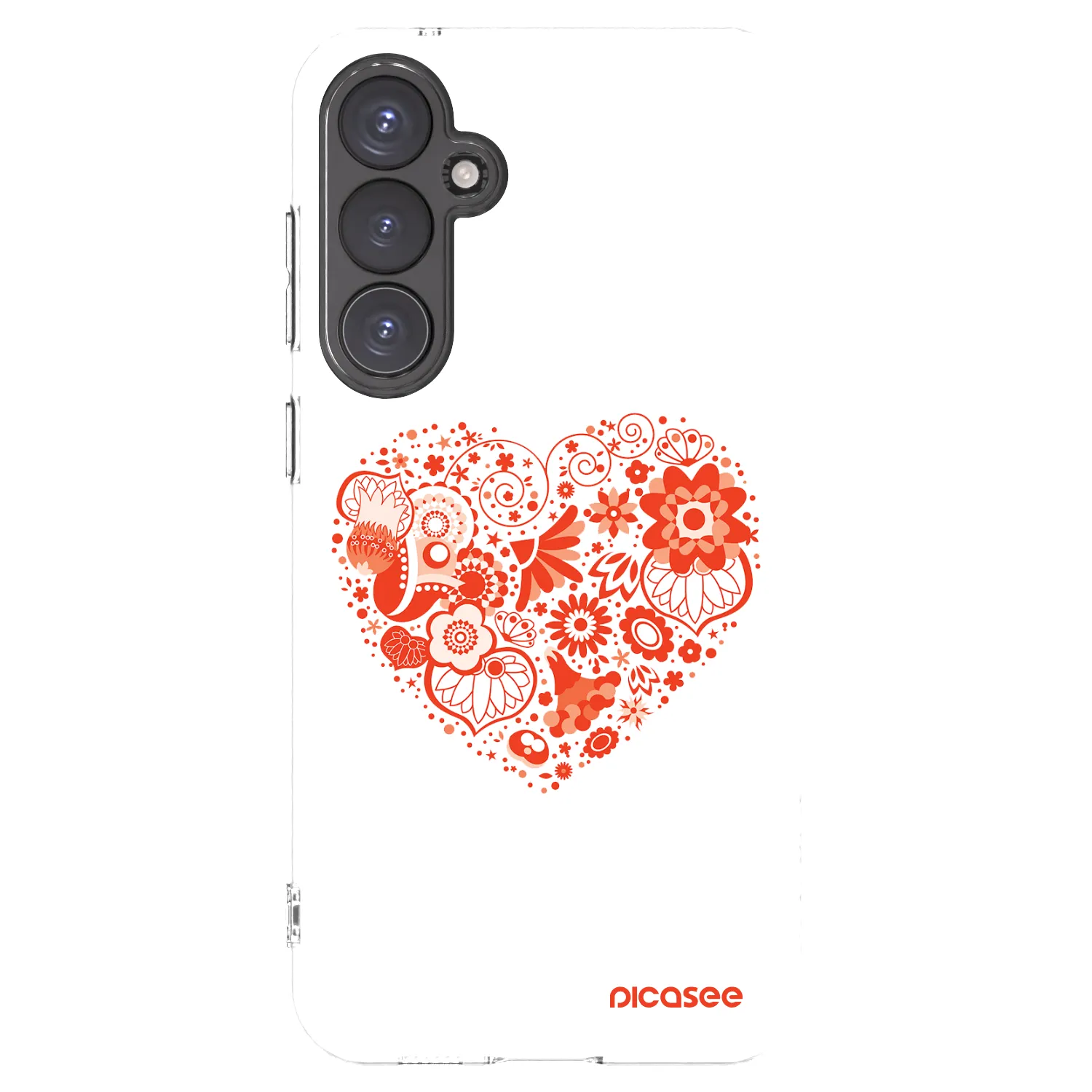 Picasee silikonska prozirna maskica za Samsung Galaxy S23 FE S711B - Big heart