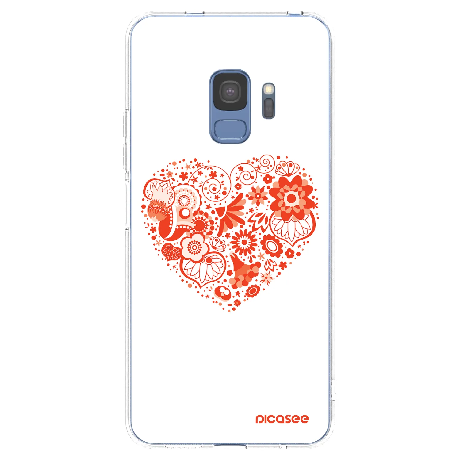 Picasee silikonska prozirna maskica za Samsung Galaxy S9 G960F - Big heart