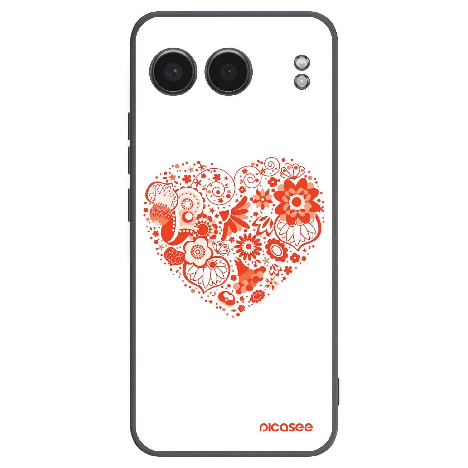 Picasee crna silikonska maskica za OnePlus Nord 4 - Big heart