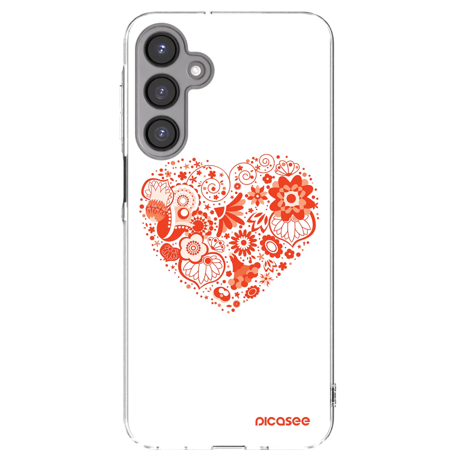 Picasee silikonska prozirna maskica za Samsung Galaxy A16 5G - Big heart