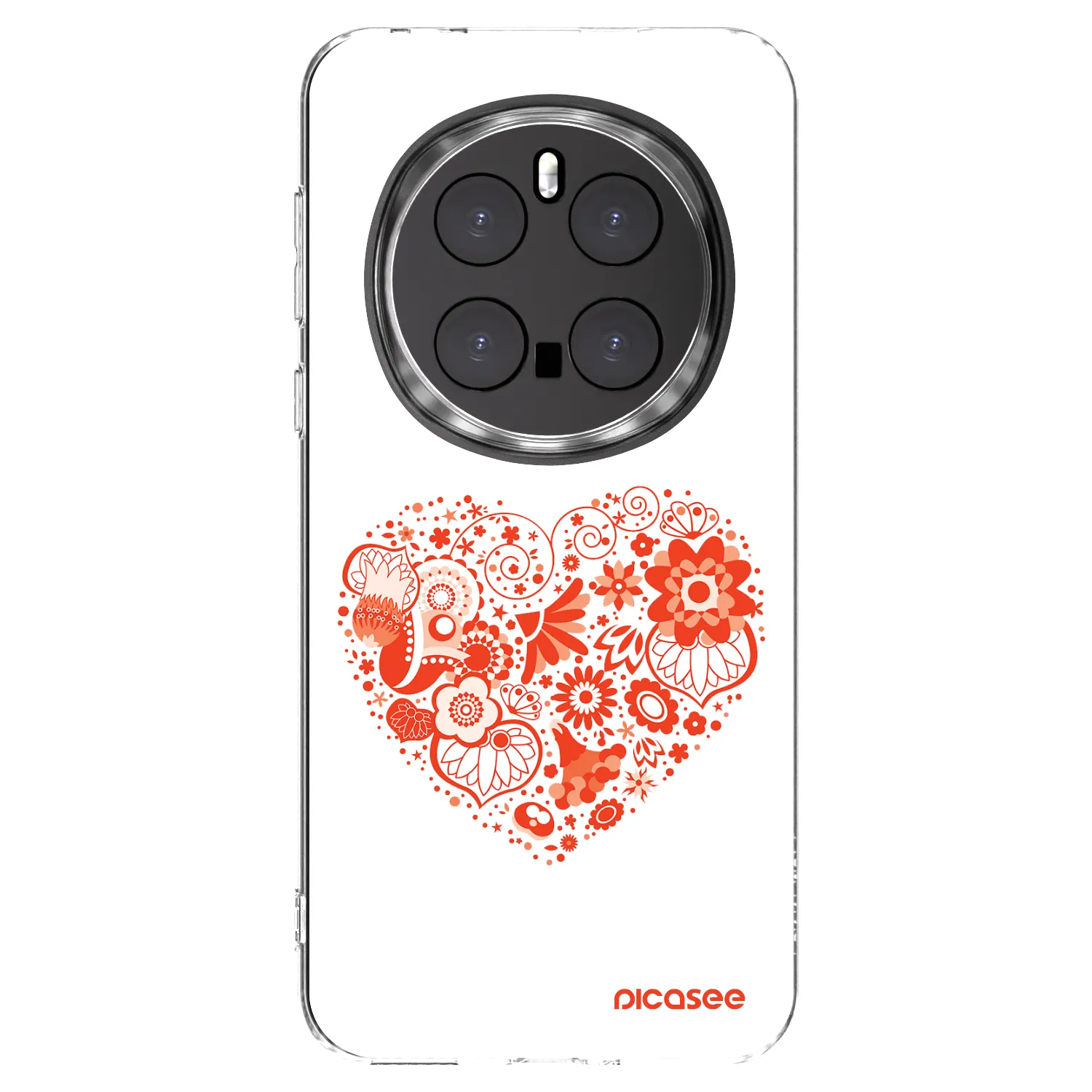 Picasee silikonska prozirna maskica za Honor Magic7 Pro 5G - Big heart